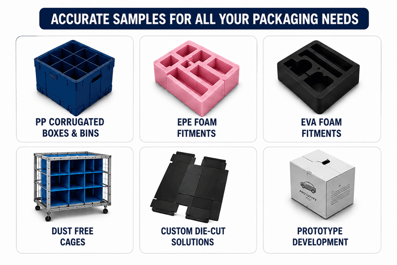 Packaging samples